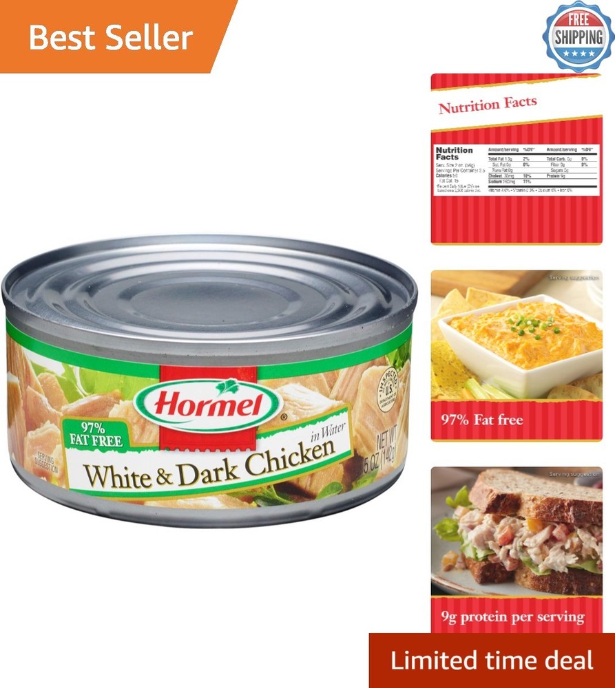 Bulk 12-Pack Canned White & Dark Chicken – Healthy Protein 50 Cal per Serving