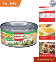 Bulk 12-Pack Canned White & Dark Chicken – Healthy Protein 50 Cal per Serving