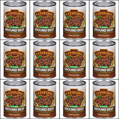 12 Canned-USA Made🇺🇸Keystone All Natural Ground Beef 14oz Camping Food