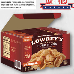 Lowrey’s Bacon Curls Microwave Pork Rinds (Chicharrones), Original, 1.75 Ounce