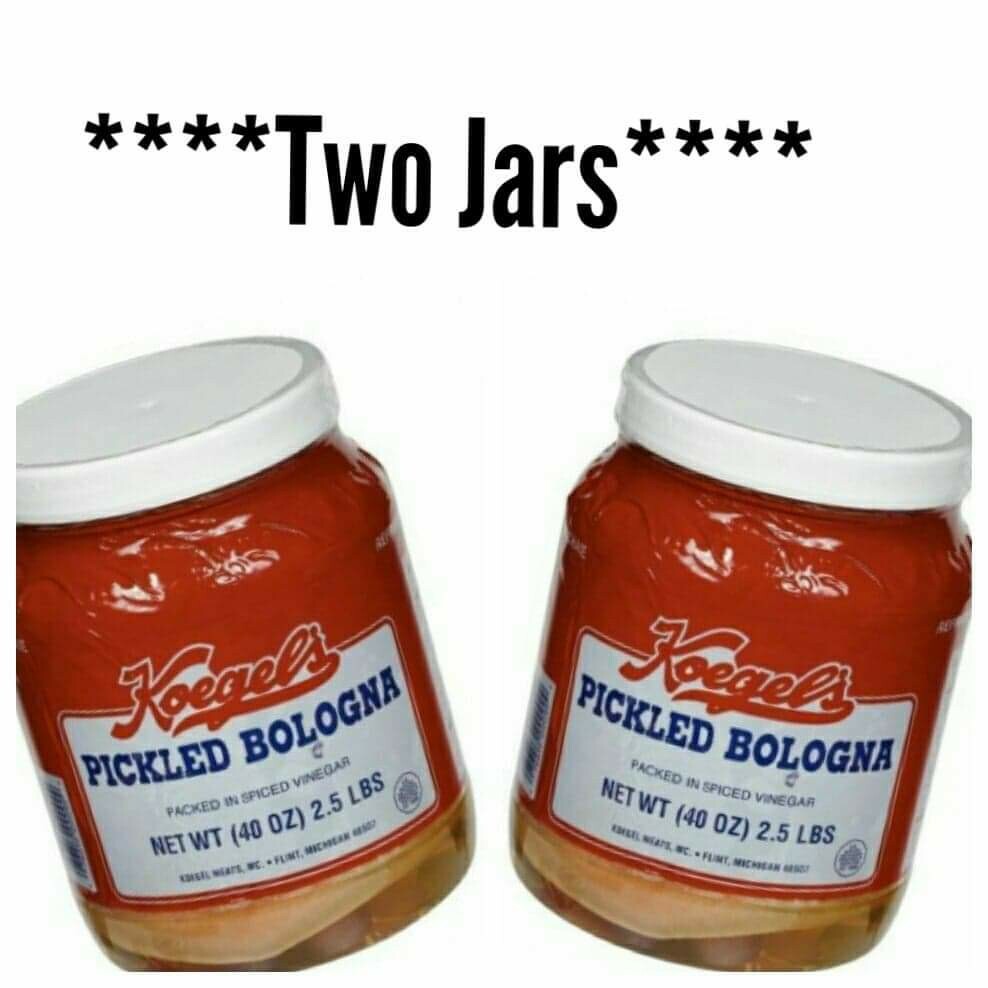 Koegel’s Pickled Bologna **2 JAR BUNDLE** Plastic Jars 2.5 Lbs 40 oz