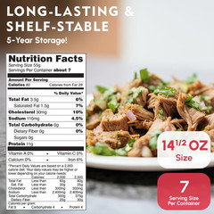 Werling Meat Canned Beef 14.5 Oz – Fully Cooked, Heat & Eat | Shelf Stable Canne