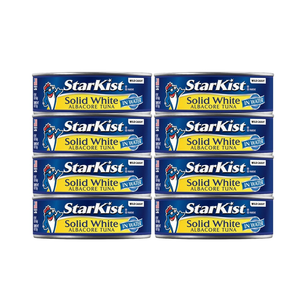 StarKist Solid White Albacore Tuna in Water, 5 oz. Can, Pack of 8