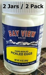 Pickled Hard Boiled Eggs 2 Pack Keto Bay View Packing Original Free Ship