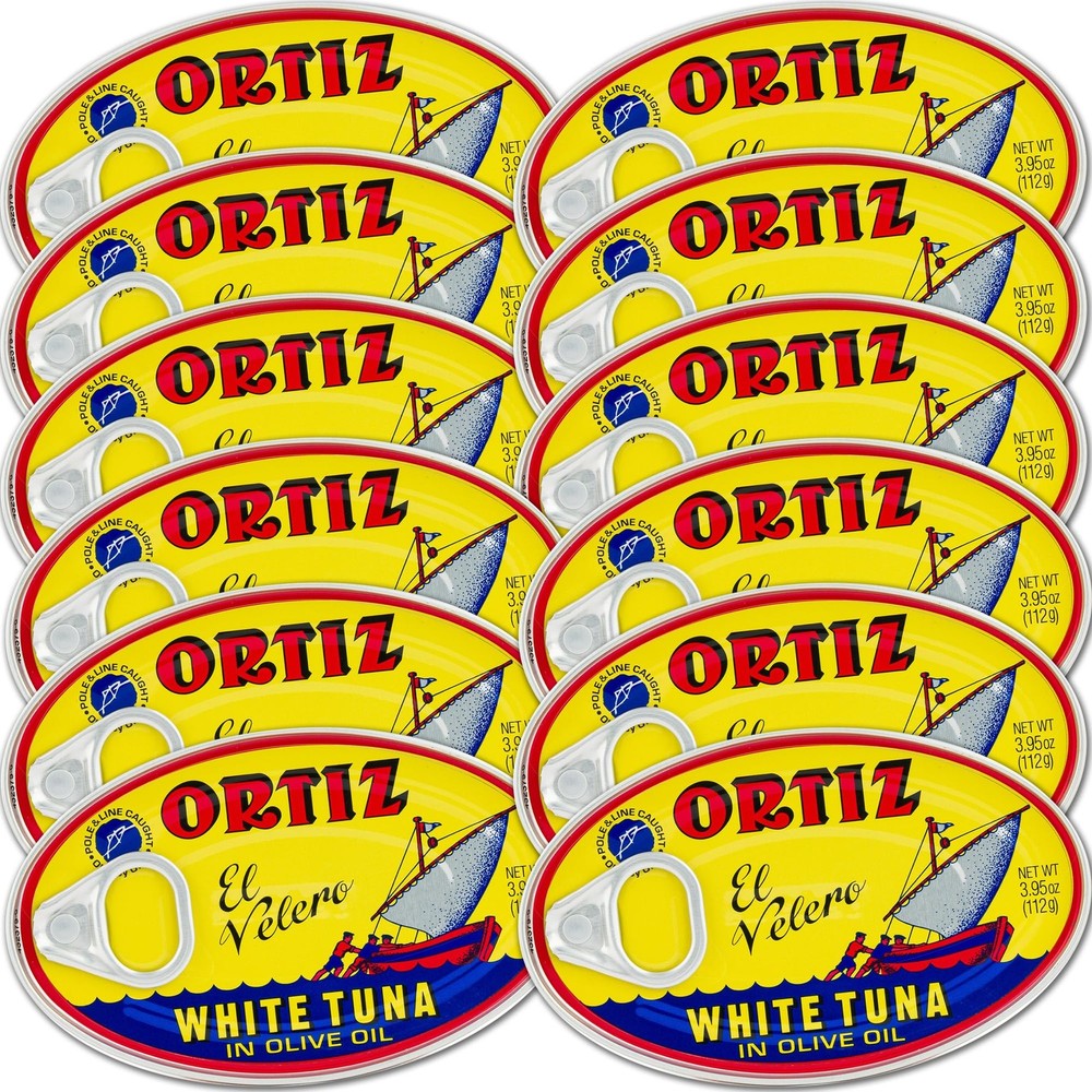 Ortiz White Tuna in Olive Oil, Fresh Tender Slices, Spanish Wild Caught Tuna,…