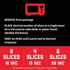 HORMEL BLACK LABEL Thick Cut Fully Cooked Bacon – Gluten Free, 2.52 oz (Pack of