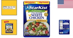 2.6 oz Pouch Less Sodium White Chicken Ready to Eat Protein Snack