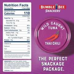 Bumble Bee Snackers Thai Chili 14g Protein per Serving No Draining, Ready t…