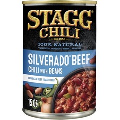 Stagg Silverado Beef Chili with Beans 15 Oz Canned Food 12 Cans 180 Oz