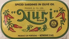 Nuri SPICED PORTUGUESE SARDINES IN Olive Oil 90g can from Portugal 2-PACK
