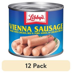 New (12 pack) Libby’s Vienna Sausage in Chicken Broth, 4.6 oz Can
