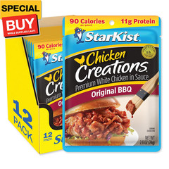 Chicken Creations Classic BBQ – 2.6 oz Pouch (Pack of 12)