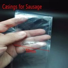 9 Pcs Food Grade Casings for Sausage Salami Length 50cm Wide 50mm Shell Inedible