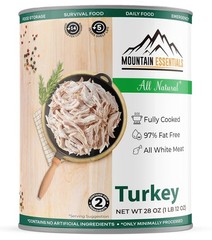 Emergency-Ready Canned Turkey 28 Oz – Natural, Shelf-Stable White Meat Delight