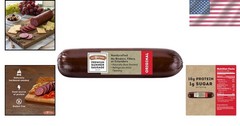 100% Natural Hardwood Smoked Summer Sausage – Ready to Eat Charcuterie Treat
