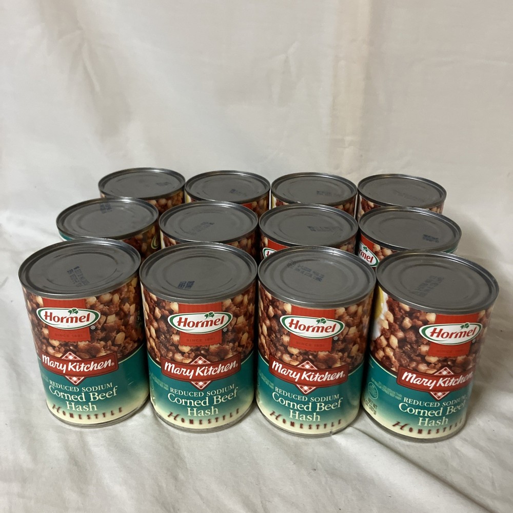 12 Cans Hormel Mary Kitchen Reduced Sodium Corned Beef Hash 14 oz Ea BB 5/2028+