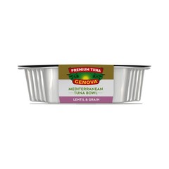 Genova Premium Tuna Mediterreanean Lentil & Grain Salad, 7.76 Ounce Bowls (Pack