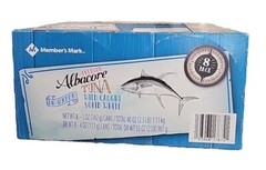 MEMBER’S MARK PREMIUM ALBACORE TUNA WILD CAUGHT SOLID WHITE 8-5 OZ.