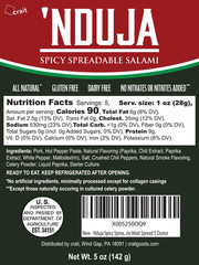 Nduja Spicy Spreadable Salami, Spicy Salami Spread Charcuterie Meat Spread 5 Oun