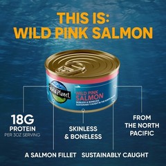 Wild Caught Alaska Pink Salmon in Pure Olive Oil 6oz Cans 4-Pack