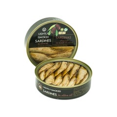 Smoked Brisling Sardines in Olive Oil – Wild Caught, Kosher, 5.6 oz, Pack of 10