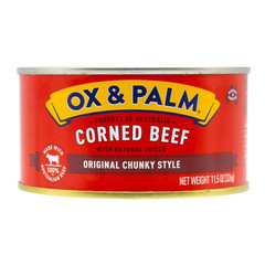 OX & Palm corned beef with Natural Juices original chunky Style 11.5 oz…