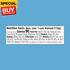 Chunk Light Tuna in Water, 5 oz (4 Pack) Canned Tuna Fish, Wild Caught, Gluten F