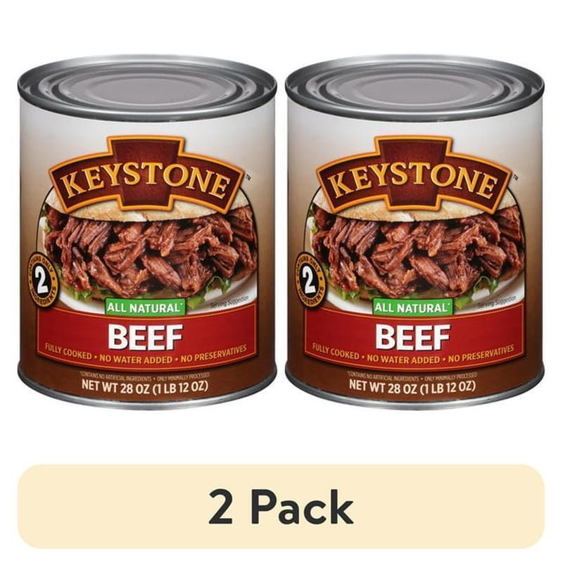 All Natural Fully Cooked Canned Beef High Protein Quick Prep Meal 2 Pack New