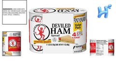4.25 Ounce Deviled Ham Spread – Perfect for Snacks and Sandwiches, Pack of 4