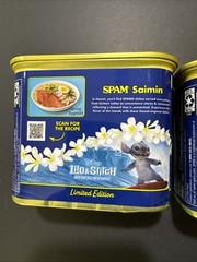 Lilo and Stitch SPAM Limited Edition SET OF 3 From Hawaii 12 Ounce Cans