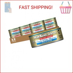 StarKist Selects No Salt Added Chunk White Albacore Tuna, 4.5oz, 12-Pack