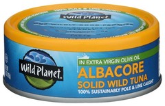 Wild Planet Albacore Tuna in EVOO, 5oz Cans, Pack of 12
