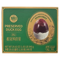 Xuri Preserved Duck Egg 840g/(12count) 旭日沙心鬆花鴨皮蛋 Exp 04/2027