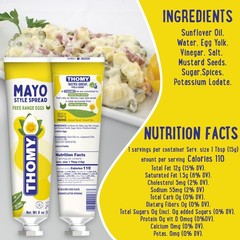 Thomy Mayonnaise 6oz 2-Pack – Original German Mayo in Convenient Squeeze Tube…