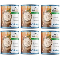MOUNTAIN ESSENTIALS All Natural Fully Cooked Chicken 28oz, Food Pack of 6