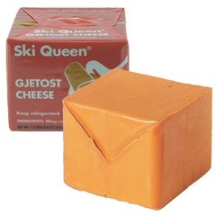 Ski Queen Gjetost Cheese – 8.8 oz (4 Pack) Norwegian Brown Cheese Gjetost