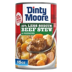 12 pack DINTY MOORE Beef Stew 25% Less Sodium 15oz Can