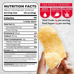 4505 Sea Salt Seasoned Chicharrones, Fried Pork Rinds – Sea Salt Flavored Por…