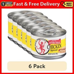 (6 Pack) Underwood White Meat Chicken Spread, 4.25 Oz Can
