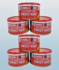 BUMBLE BEE WILD CAUGHT TUNA SWEET HEAT 3 OZ EXP: 2028 LOT OF 6