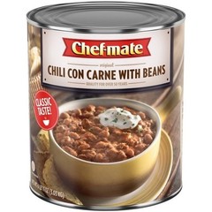 Chef-Mate Original Carne Chili With Beans, 107 Ounces – 6 Cans Per Case