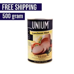 2X Unium Luncheon Meat Canned 500g Ready to Apply HALAL يونيوم لانشون لحم حلال