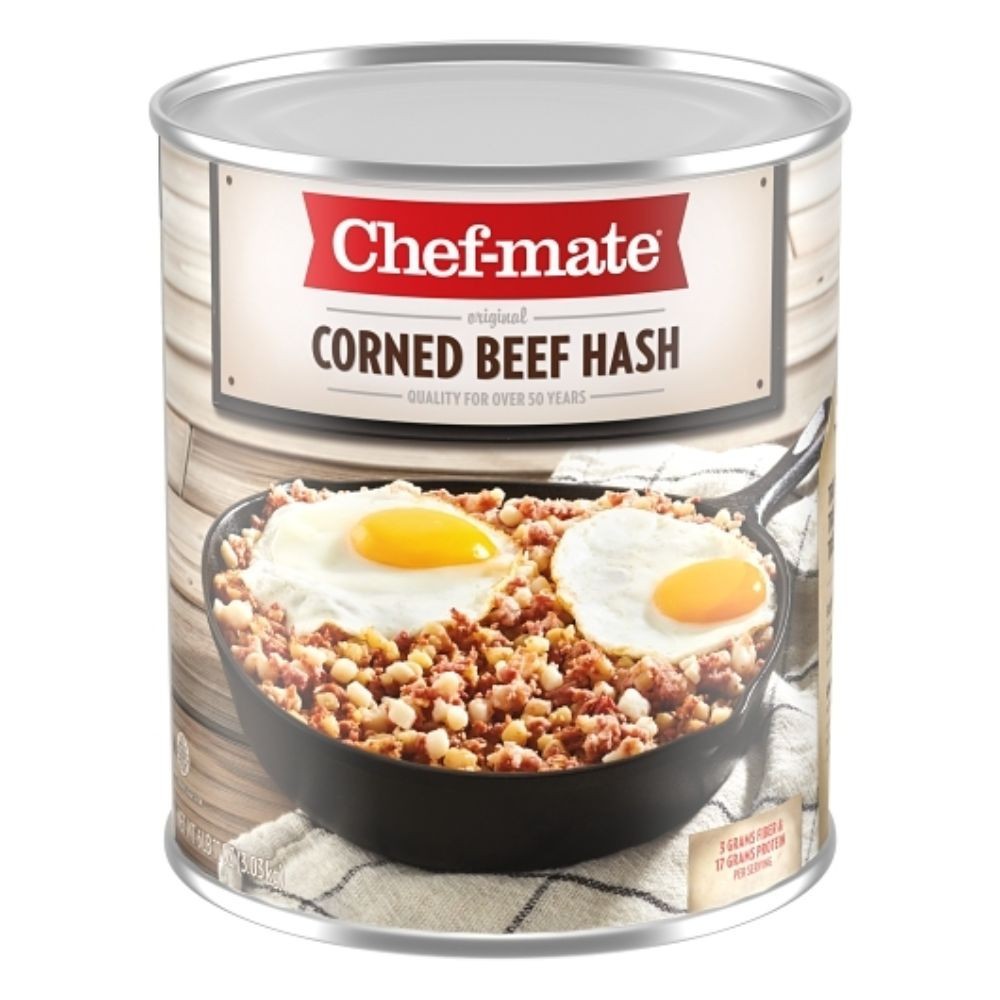 Chef Mate Corned Beef Hash Entree, 107 Ounce, 6 Cans Per Case