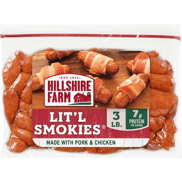 Hillshire Farm Lit’l Smokies Smoked Sausage, 3 lbs.
