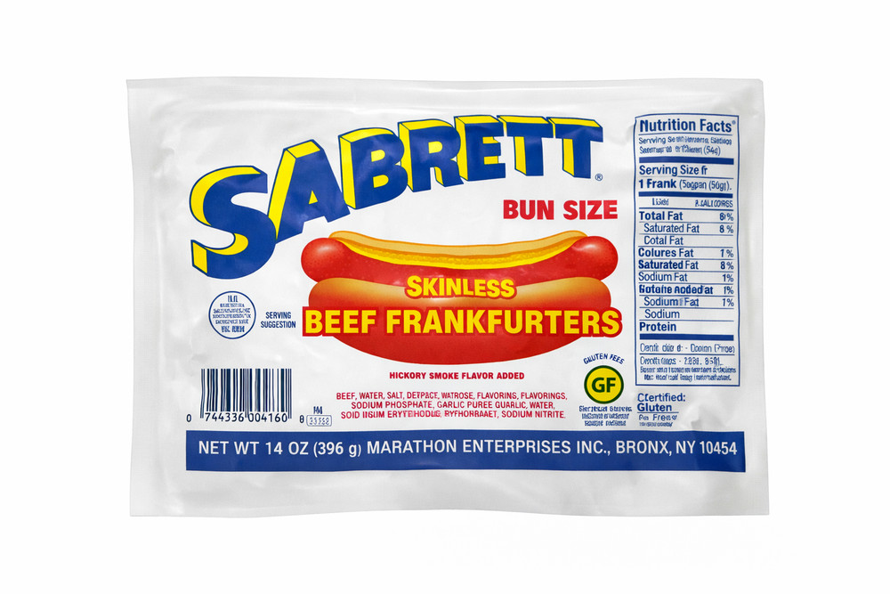 Sabrett- Skinless Beef Franks – 14 oz – 3 pack