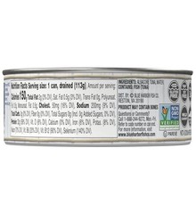 Wild Albacore Solid White Tuna in Water No Salt Added 4.6 oz Pack of 12 Canned