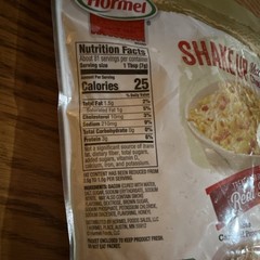 Hormel Real Crumbled Bacon 20 oz Pantry Snack Deli Meat Pork 81 Servings