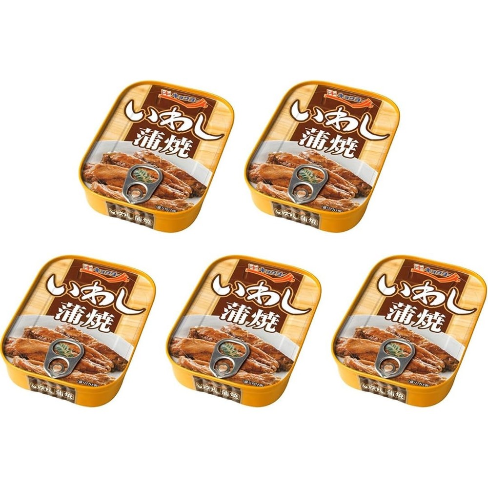 Kabayaki Grilled Sardines Sweet Soy Sause 3.17oz(90g) Set Of 5 Wild Caught Sa…