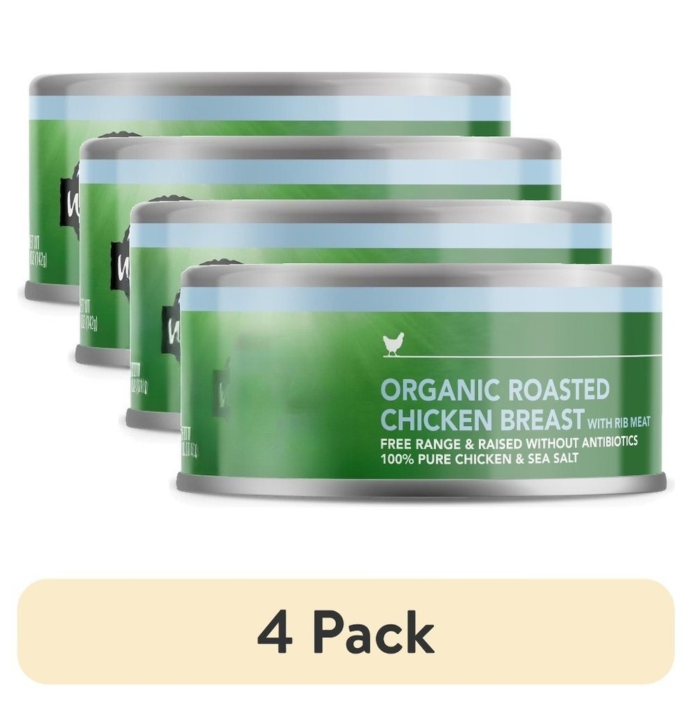 (4 pack) Planet Organic Roasted Chicken Breast with Sea Salt, 5 oz Can