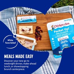 Packet Up! White Tuna Salad Kit, 4.1 oz. Packets, 12-Count – High Protein Tun…